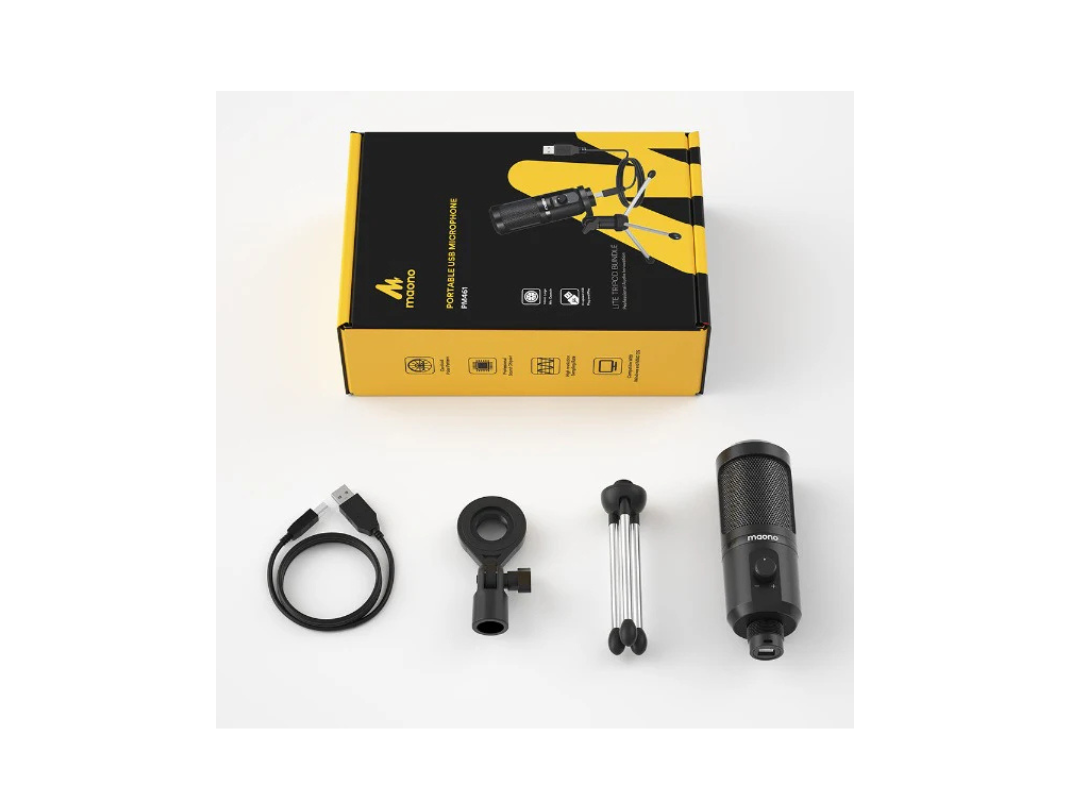ميكروفون ألعاب USB MAONO PM461TR، ميكروفون مكثف للكمبيوتر الشخصي مع مكسب للتسجيل والتدوين الصوتي والبث المباشر ويوتيوب وتويتش وسكايب، متوافق مع PS5 PS4 Mac Laptop Desktop (PM461TR) ميكروفون ألعاب USB MAONO PM461TR، ميكروفون مكثف للكمبيوتر الشخصي مع مكسب للتسجيل والتدوين الصوتي والبث المباشر ويوتيوب وتويتش وسكايب، متوافق مع PS5 PS4 Mac Laptop Desktop (PM461TR)